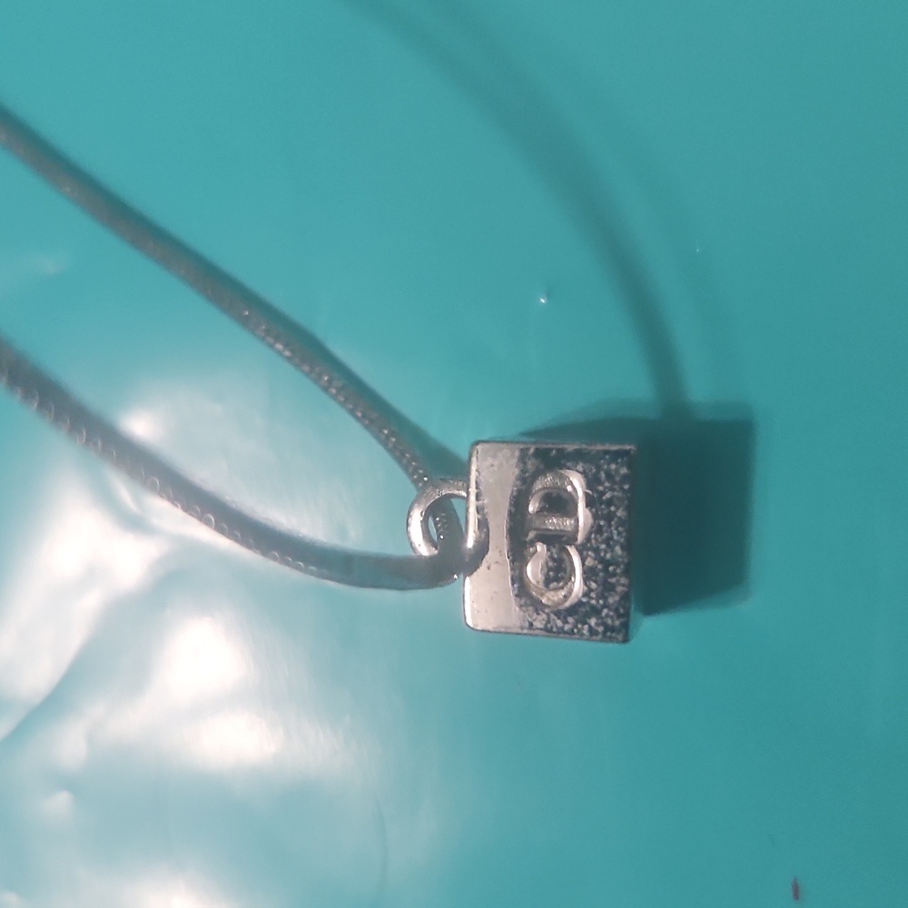 Dior Silver Necklace with CD Pendant - Picture 3 of 8